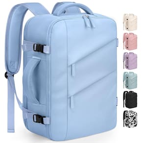 Mochila de viagem Capolo impermeável para mulheres e homens, laptop de 15,6"