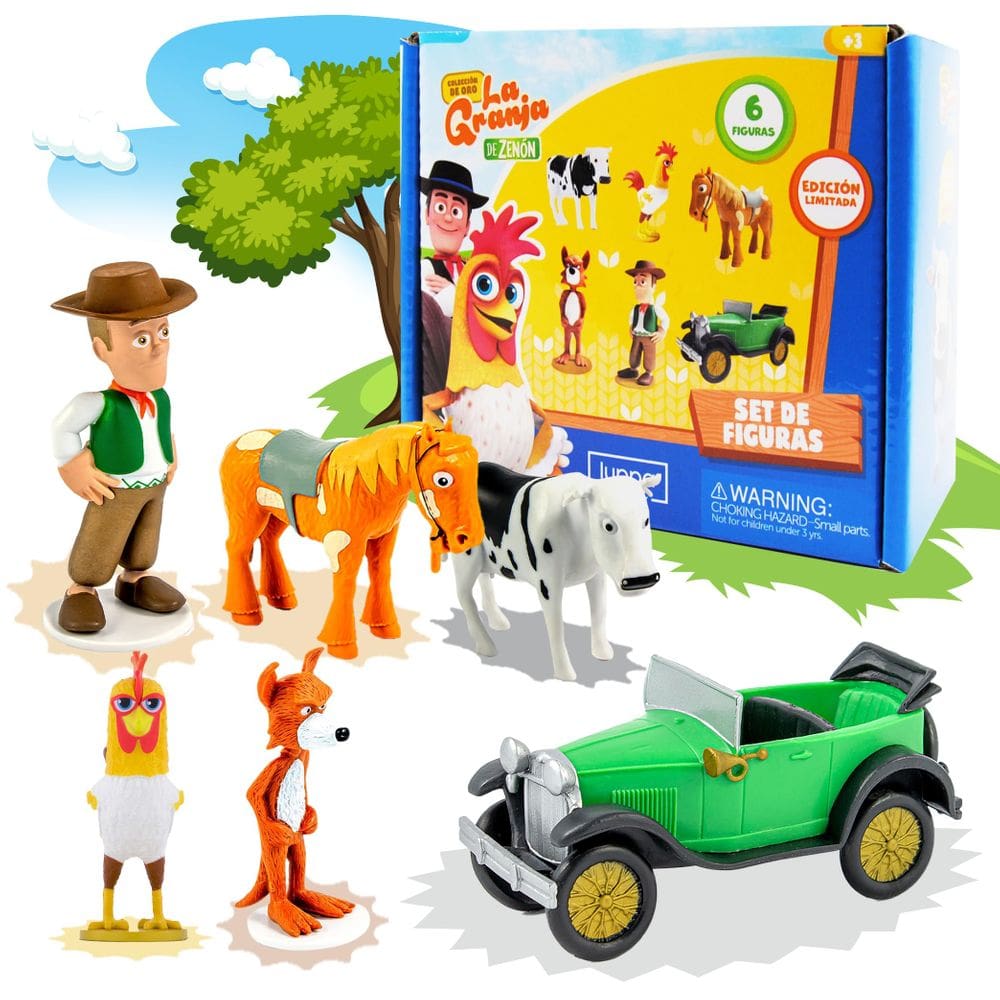 Conjunto de figuras de ação e aventura LUPPA La Granja de Zenon
