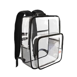 Mochila BodiYes 14 Clear 15L com alça peitoral para eventos em estádios