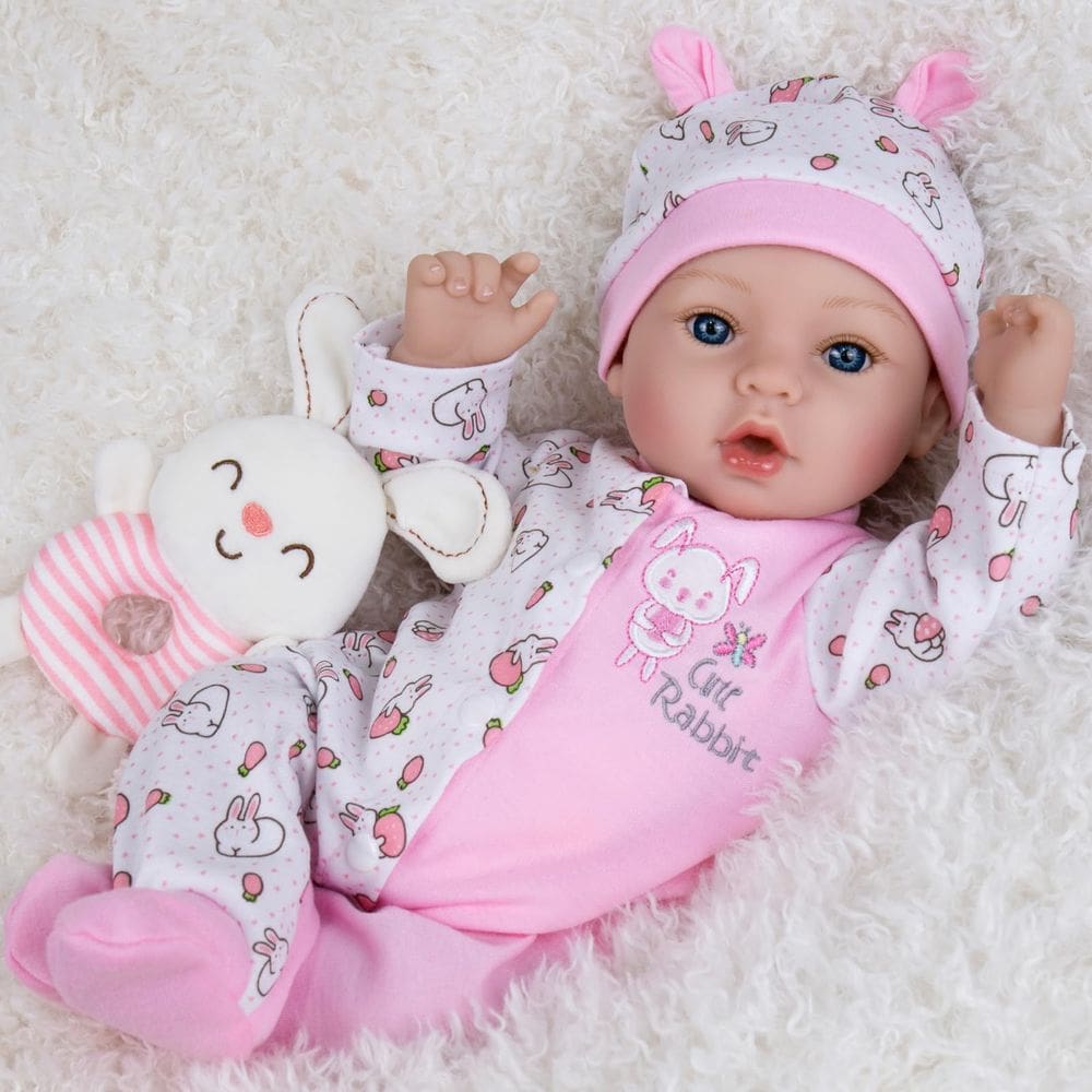 Boneca Reborn Aori Lifelike Realistic Girl 45 cm com roupas
