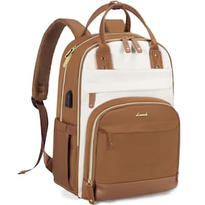 Mochila LOVEVOOK para mulheres, laptop, 15,6", impermeável, nylon