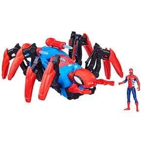 Playset Marvel Spider-Man Car w/ Blast apresenta crianças de 4 anos ou mais