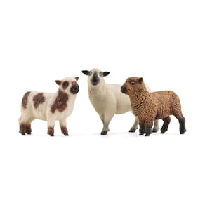 Boneco de brinquedo Schleich Sheep Friends com 2 Southdown Babydoll