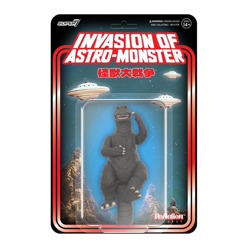 Boneco de ação Super7 Toho Reaction Godzilla `65 9cm