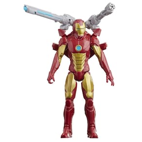 Boneco de ação Avengers Marvel Titan Hero Homem de Ferro 30 cm com acc