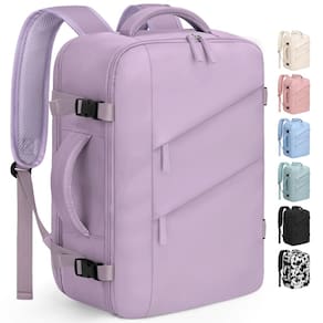 Mochila de viagem Capolo impermeável para mulheres e homens, laptop de 15,6"
