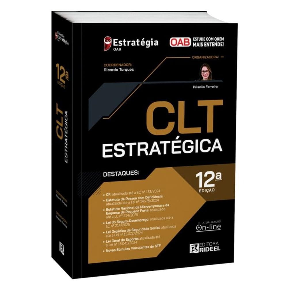 CLT Estratégica 43º exame da ordem 2025 12ª Edição