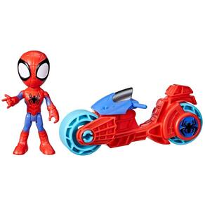 Boneco de ação Hasbro Marvel Spidey com motocicleta de 3 anos ou mais