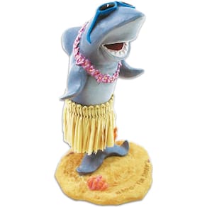 Dashboard Doll KC Hawaii Mini Shark com óculos de sol 9,5 cm