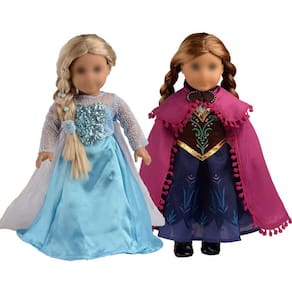 Roupas de boneca Sweet Dolly Princess Dress Queen para boneca de 18 polegadas