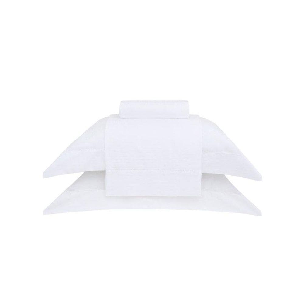 Jogo De Cama King Cetim 300 Fios Buddemeyer Damask Branco