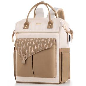 Mochila para laptop MOMUVO para mulheres, laptop de 17 polegadas, resistente à água