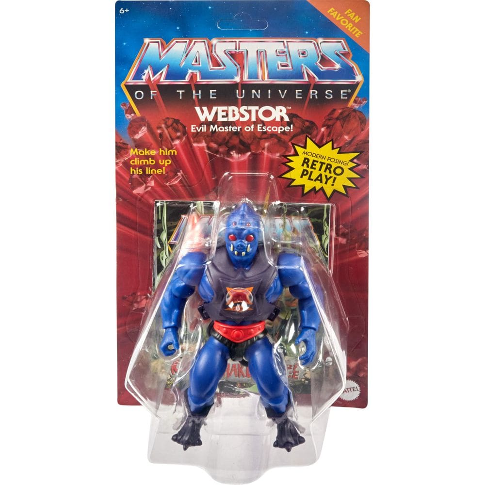 Boneco de ação Masters of the Universe Origins Webstor 5,5”