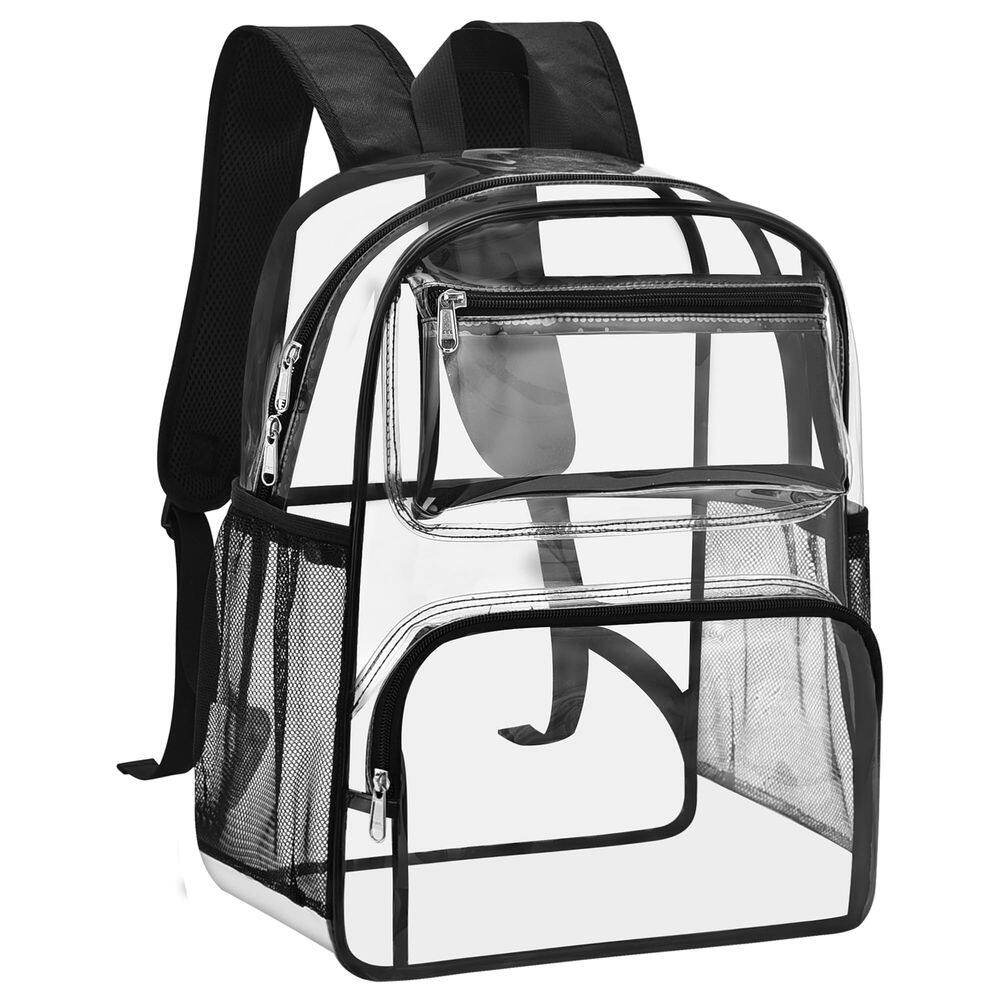Mochila transparente MAY TREE Clear Bag Stadium Events Black