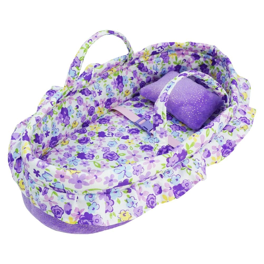 Berço de boneca June Garden Cozy Dream com travesseiro para bonecas de 18 polegadas