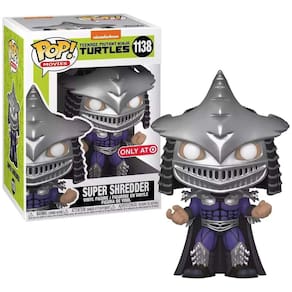Boneco de ação Funko POP! Exclusivo Teenage Mutant Ninja Turtles Super Shredder #1138 (metálico)