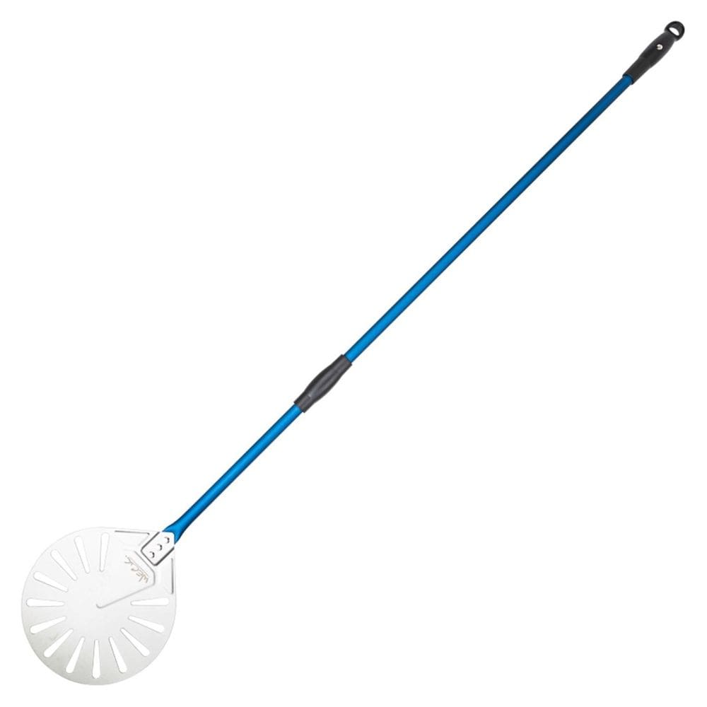 Pá Perfurada para Girar Pizza Weck Inox 23 cm com Cabo em Alumínio 142 cm
