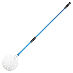 Pá Perfurada para Girar Pizza Weck Inox 23 cm com Cabo em Alumínio 142 cm