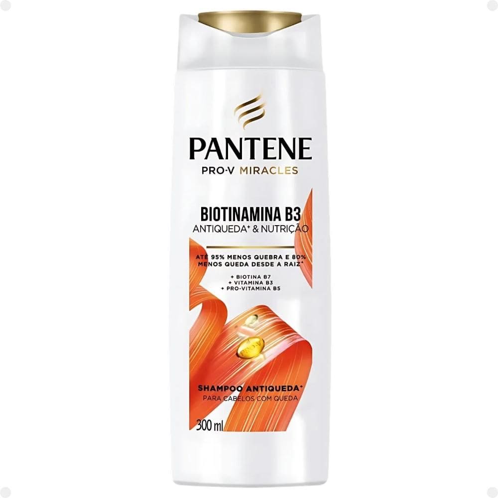 Shampoo Pantene Pro-v Biotinamina B3 Antiqueda e Nutrição 300ml