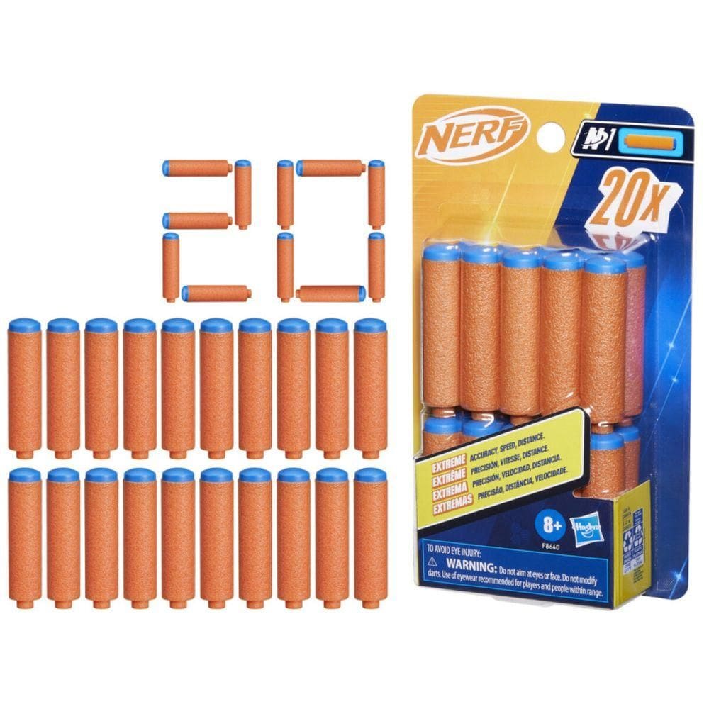 Refil Nerf Dardos com 20 Dardos - Hasbro