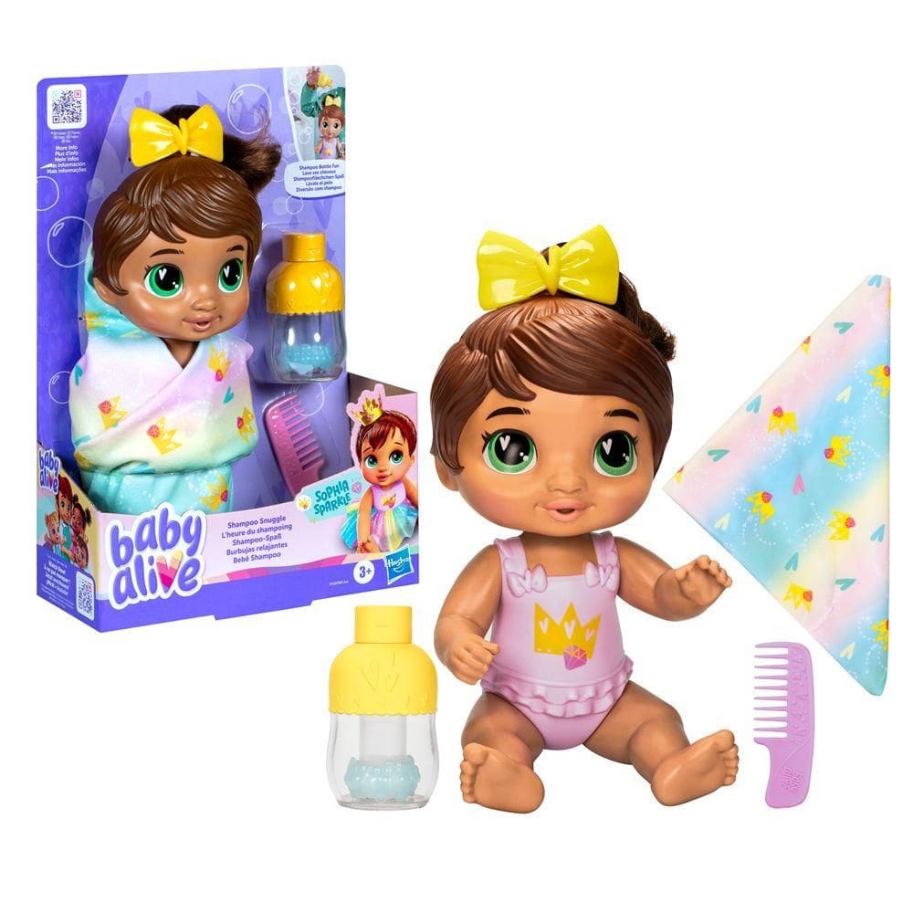 Baby Alive Bebê Shampoo Morena - Hasbro