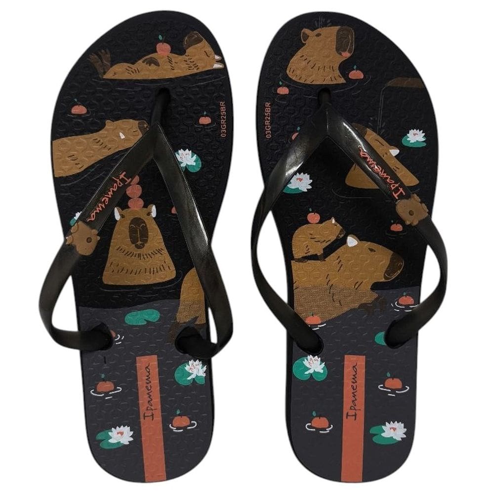 Chinelo Infantil Menina Delicado Capivara Ipanema Kids