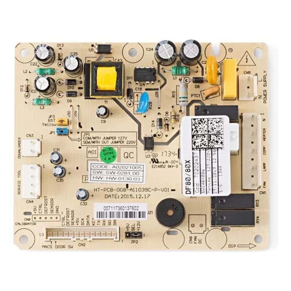 Placa de potencia Geladeira Electrolux Df80 Df80x 70202437 A02021013 Origina