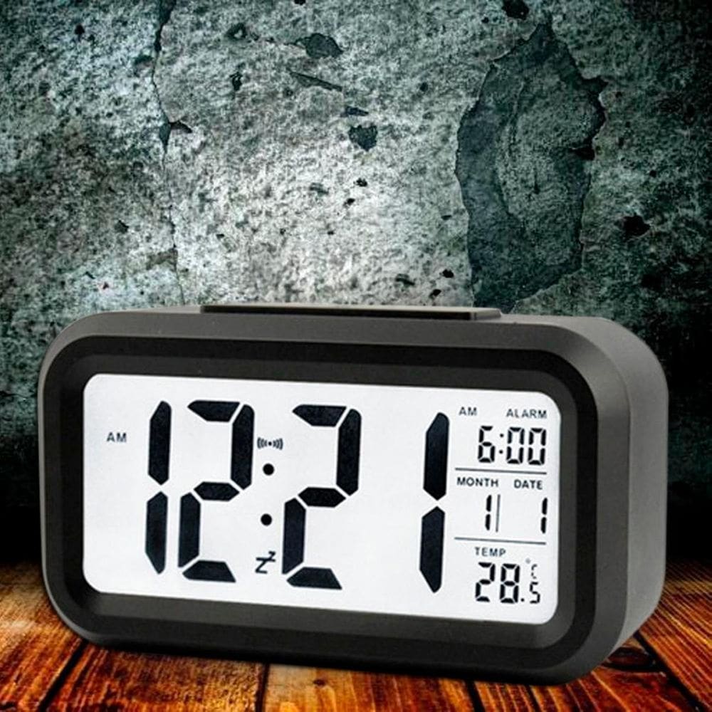 Despertador Digital Para Quarto Com Temperatura Luz E Data