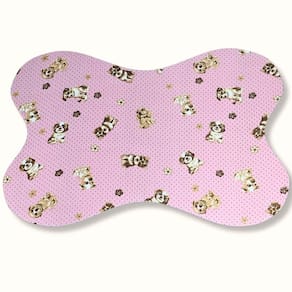 Tapete Pet Osso 60x40 Antiderrapante Para Cachorro e Gato – Tapetinho Para Comedouro e Bebedouro, Higiênico, Fácil de Limpar