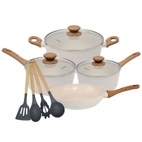Conjunto de Panelas Indução Revestimento Cerâmica Style Cook Mármol 8 Peças - Mimo Style
