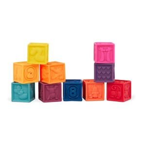 Brinquedos para empilhar e construir B. toys Baby Blocks 6 meses +