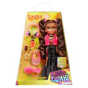 Boneca fashion Bratz Alwayz Sasha com 10 acessórios e pôster