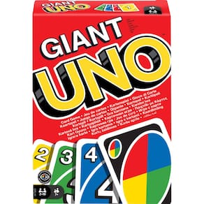 Jogo de cartas Mattel Games UNO Giant 7+ Years com 108 cartas