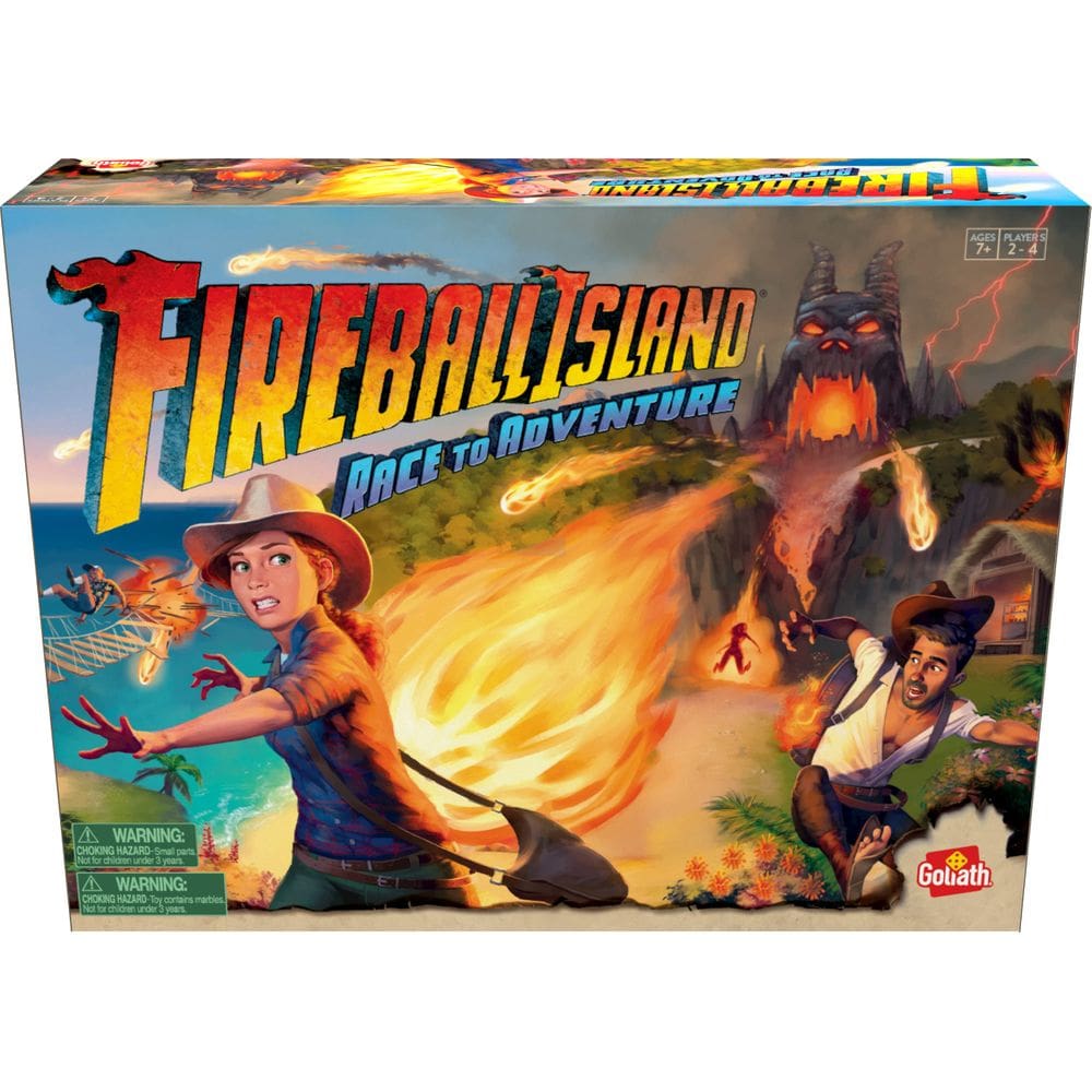 Jogo de tabuleiro Goliath Fireball Island 2-4 jogadores a partir de 7 anos