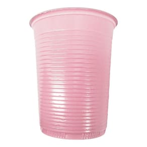 Copo Descartável Rosa Claro De Festa - 200ml - 50 Unidades
