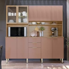 Armário de Cozinha Compacta 10 Portas 2 Gavetas Amora