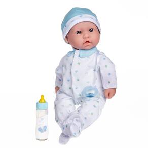 Boneca JC Toys La Baby Blue, 40 cm, lavável, corpo macio, menino