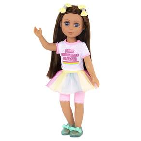 Doll Battat Glitter Girls Kika de 14 polegadas com roupa de sorvete