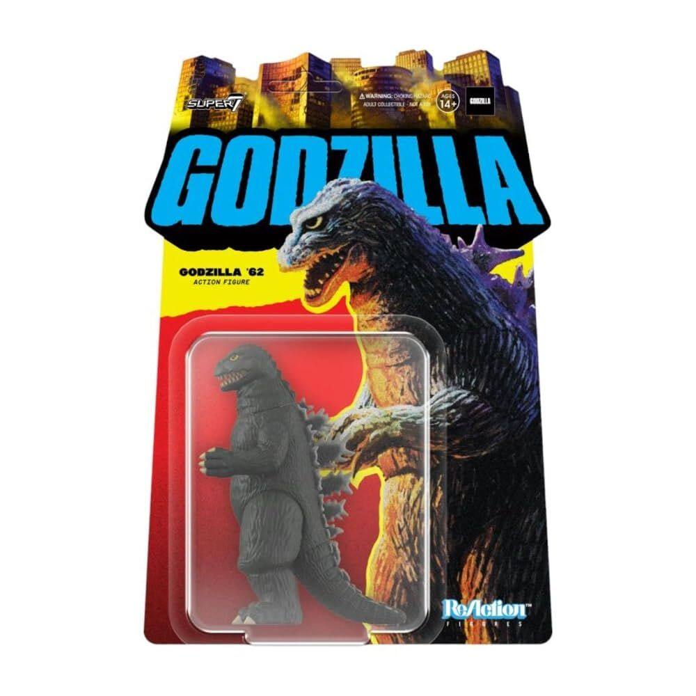 Boneco de ação Super7 Toho Godzilla `62, filme clássico de 9,5 cm