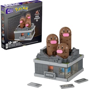 Conjunto de brinquedos de construção Mega Pokémon Mini Motion Dugtrio 350 unidades