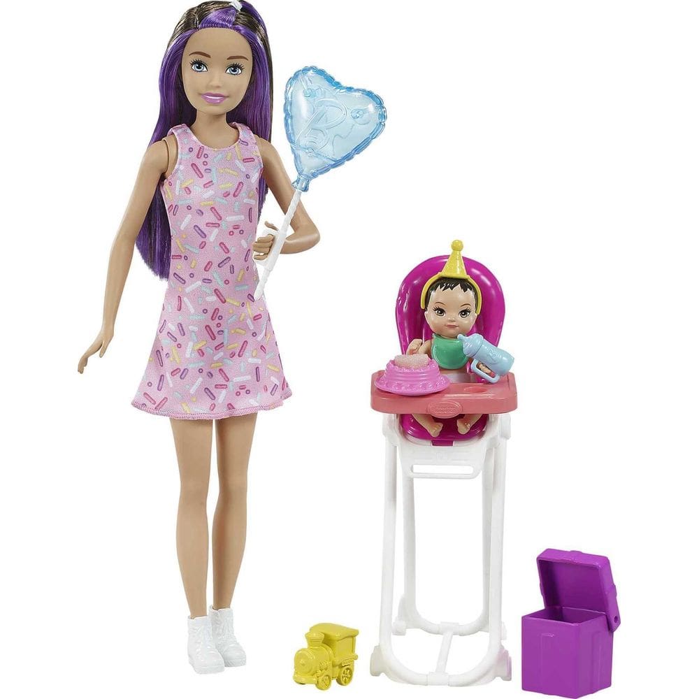 Conjunto de brinquedos Barbie Skipper Babysitter Inc com bonecas e acessórios