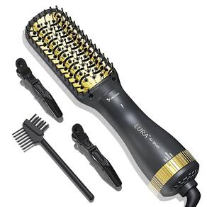 Escova de secador de cabelo LURA Blow One-Step 600W Ionic para mulheres negras
