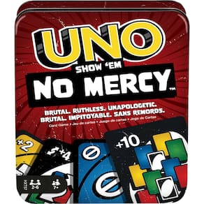 Jogo de cartas Mattel Games UNO Show `em No Mercy com cartas extras