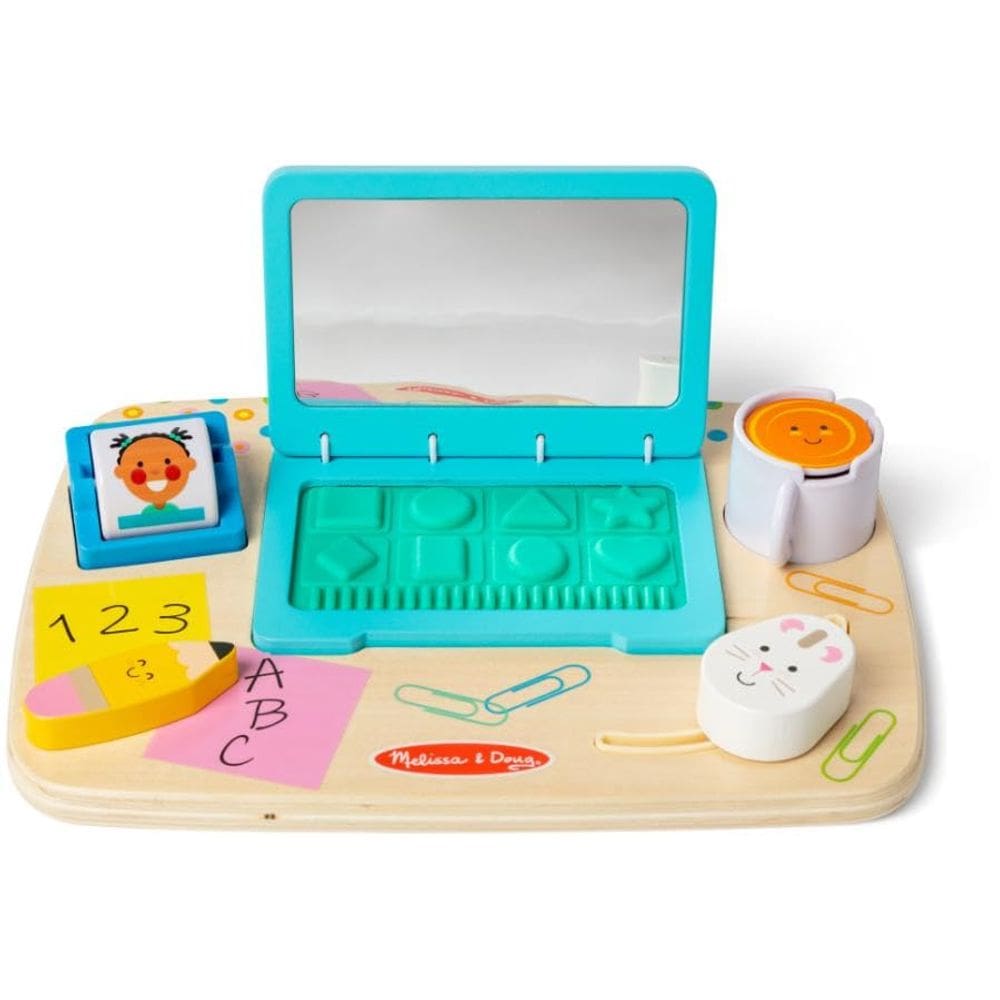 Quadro de atividades de mesa Toy Melissa & Doug Wooden Work & Play
