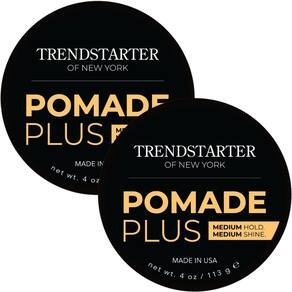 Gel modelador de cabelo TRENDSTARTER Pomade Plus Medium Hold 120 ml x2