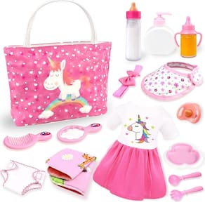 Conjunto de acessórios para bonecas BNUZEIYI Feeding Caring 14-16 e 18 polegadas