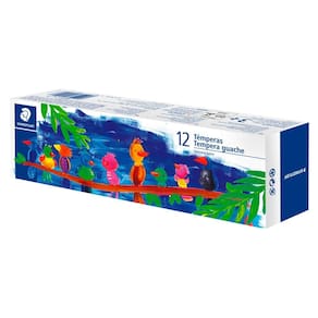 Tinta Tempera Guache 20ml com 12 Cores Staedtler