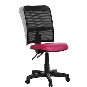 Cadeira De Escritório Ergonômica Em Tela Rv Rosa