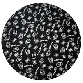 Capa De Sousplat Tricoline 100% Algodão 35cm Diametro Cor:Preto Homem Aranha
