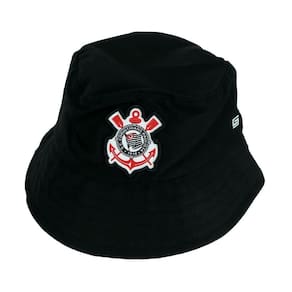 Chapéu Supercap Corinthians Bordado Licenciado Preto